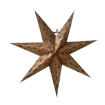 Gwiazda papierowa Silvia burgund-złoto 60cm
